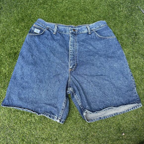 Wrangler Pants - Vintage Wrangler for Women Jean Short Size 16 Mom Blue Denim Made in‎ USA1